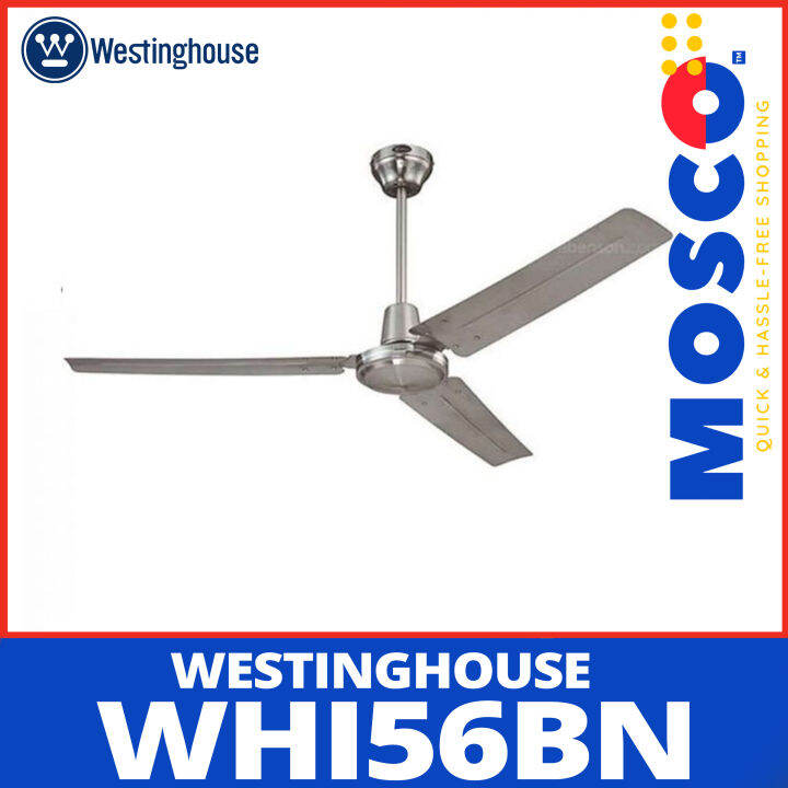 Westinghouse WHI56BN l 56inch, Industrial Ceiling Fan, 3 Blades