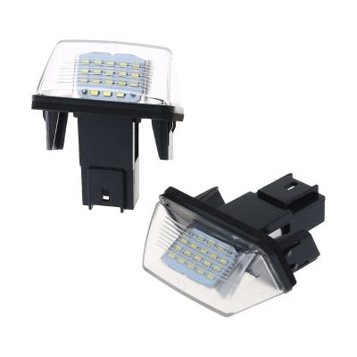 1 Pair 18 LED License Number Plate Lights Lamp For Peugeot 206 207 307 308 406 Citroen C3/C4/C5/C6 Bulbs  LEDs HIDs