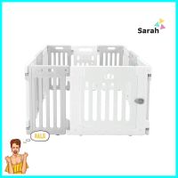 คอกกั้นสุนัขเพ็ทโฮม HOSTAIL ไซซ์ S สีเทา/ขาวPET PLAYPEN HOSTAIL SIZE S GREY/WHITE **สอบถามเพิ่มเติมได้จ้า**