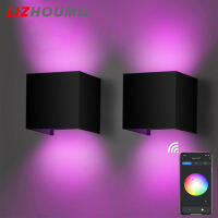 LIZHOUMIL แบ็คดรอปเป่าลม Led ลดแสงกลางแจ้งโคมไฟทันสมัยควบคุมแอพพลิเคชั่นอัจฉริยะไฟกันน้ำหรี่แสงสีสันสดใส