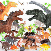 ของเล่นไดโนเสาร์ 46 pcs พลาสติกจำลอง ของเล่นฟิเกอร์ไดโนเสาร์ Dinossauro -BWJ001 รุ่น S500-44