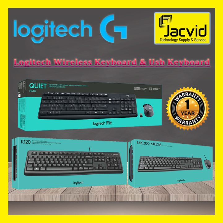 Logitech Wireless Keyboard & Usb Keyboard K120 MK200 MK315 Lazada