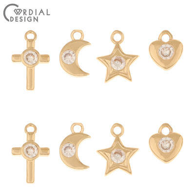 Cordial Design 100Pcs Jewelry AccessoriesCZ CharmsJewelry Findings &amp; ComponentsHand MadeDIY PendantCute Earrings Making