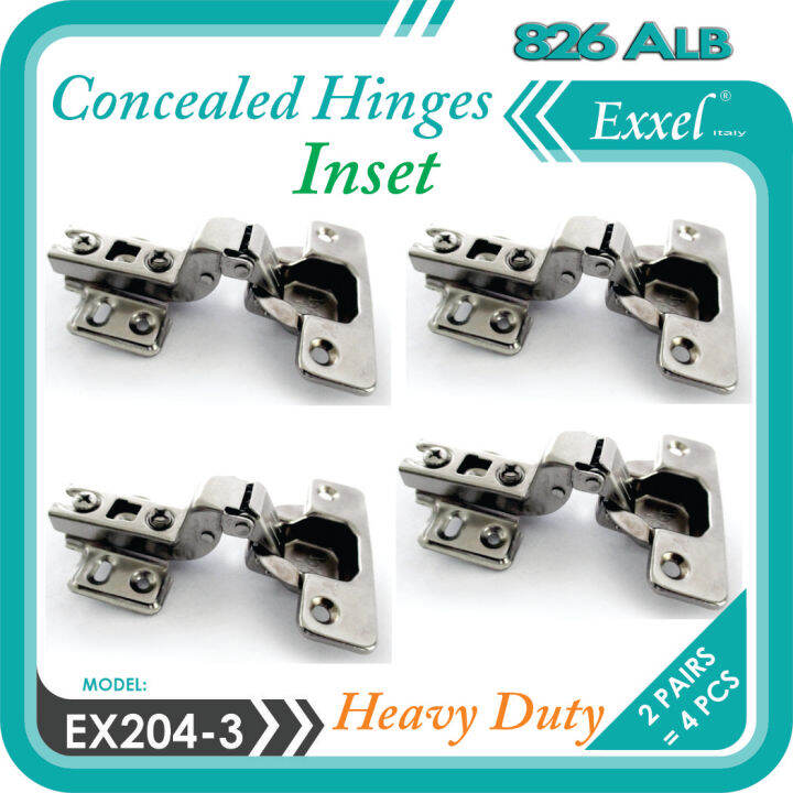 Concealed Hinges Inset EX2043 4pcs Lazada PH