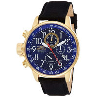 Invicta Mens I Force Collection Chronograph Strap Watch 46mm Blue