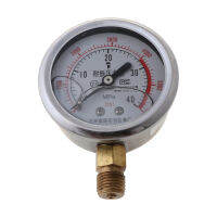 0-60MPa Radial Iron Manometer ความแม่นยำสูงอากาศน้ำมันน้ำแรงดันไฮดรอลิก