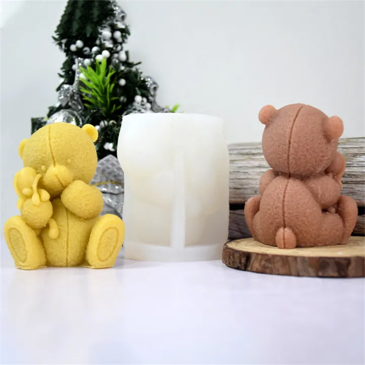 3d-animal-doll-soap-mold-bear-silicone-candle-mold-3d-animal-doll-soap-mold-diy-resin-plaster-mould-chocolate-ice-making-set-home-decor-candle-mold-valentines-day-gifts-mold-silicone-candle-mold-for-b