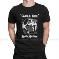 Plague Doctor Schnabel Tshirt For Men Merry Mavintage Cartoon Rubber Hose Soft Casual Sweatshirts T Shirt Trendy Loose