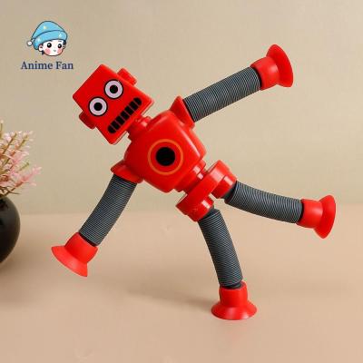 หุ่นยนต์ นวนิยายใหม่ล่าสุด ของเล่นสำหรับเด็ก เด็กวัยหัดเดิน พ่อแม่ลูก ดีไอวาย ท่อยืดได้ อินเตอร์แอคทีฟ ของเล่นเสริมประสาทสัมผัสมอนเตสซอรี่ ของเล่นหุ่นยนต์หลอดป๊อป ของเล่นฟิตเจต ถ้วยดูดกล้องส่องทางไกล