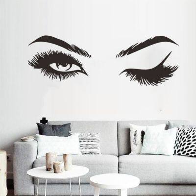 ■ Ins Wall Stickers Home Wallpaper Mural Art Sexy Decoration Lash Brows Eyes Living Room Background Stickers Bedroom Decor