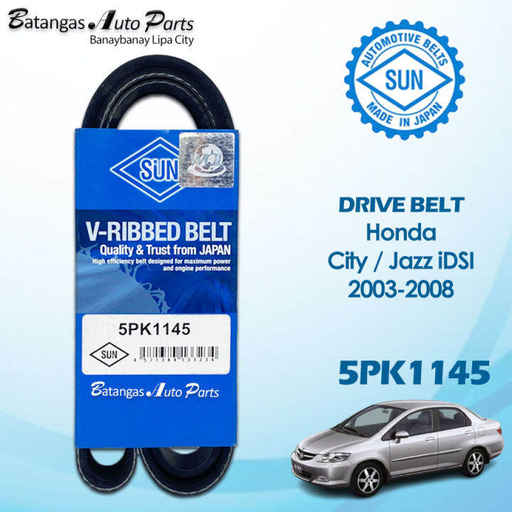 5PK1145 DRIVE BELT HONDA CITY / JAZZ IDSI 20032008 SUN MADE IN JAPAN