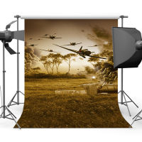 Mocsicka War Plane Backdrop for Photography Old Master Film Shoot Photo Background Newborn Portrait Photocall Decoration CM-2201