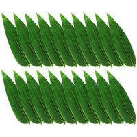 100Pcs Sushi Decorative Leaves Sashimi Decorative Grass Japanese Food Mat Sushi Decor Grass Fresh food barbecue green leaves Cables