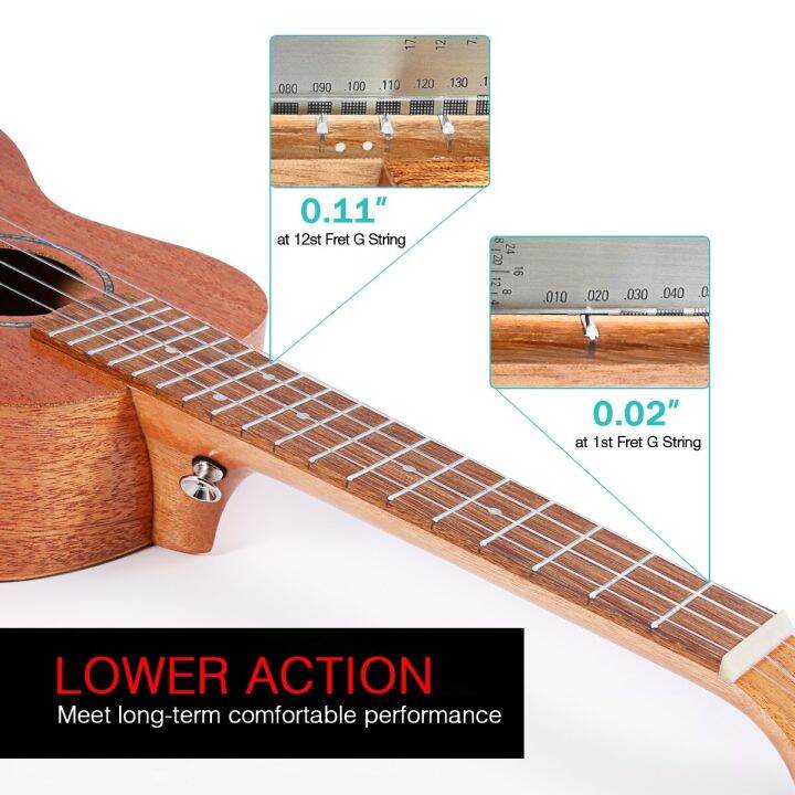 Ammoon 23 Inch Acoustic Ukulele Kit Mahogany Plywood Ukelele With Gig