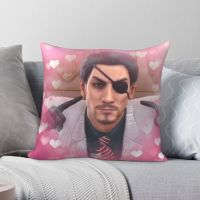 [FAZOZO Home Textile Store] MajiLove Goro Majima Yakuza ปลอกหมอนโพลีเอสเตอร์ผ้าลินินกำมะหยี่ปลอกหมอนอิงตกแต่งสร้างสรรค์มีซิปปลอกหมอนโซฟา