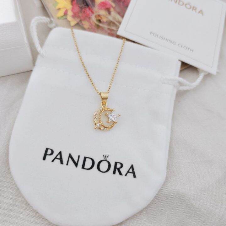 Pandora MoonStar Gold Necklace Lazada PH