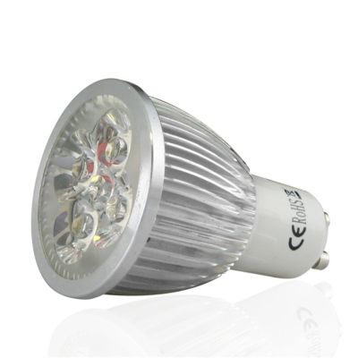 【Worth-Buy】 หลอดไฟไฟสปอตเอ็สเอ็มดี Led 4W Gu10 X 4วัน/สีขาวอบอุ่นพลังงานสูง