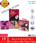 Bao cao su Feel 4 in 1 giúp kéo dài thời gian quan hệ lâu 12 chiếc + TẶNG