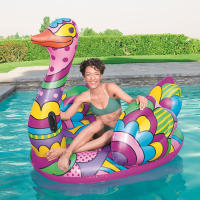 ? แพยางแฟนซี ห่วงยางแฟนซี Painted Ostrich Bestway 190 cm. แพนกกระจอกเทศ​ #WIMPOOLFLOATS​ (พร้อมส่งในไทย)​