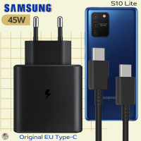 ที่ชาร์จ Samsung 45W (EU) สำหรับ ซัมซุง S10 Lite และมือถือทุกรุ่น หัวชาร์จ Usb-C สายชาร์จ Type-C (5A) ยาว1ม. และ 2ม