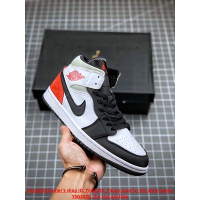 [HOT] ✅Original NK* Ar J0dn 1 Mid S- E- White Red Union Basketball Shoes Skateboard Shoes{Free Shipping}