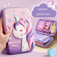 Unicorn Pencil Case Kawaii Stationery Pencilcase Estuche Lapices Piornik 3d School Supplies Pen Case Trousse Scolaire Pencil Box