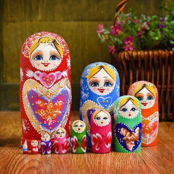 10-layers-set-matryoshka-wooden-russian-nesting-doll-desktop-decorchildren-christmas-gifts