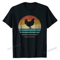 Retro Vintage Chicken Shirt Funny Farm Poultry Farmer Gift Cotton Group Tees Men T Shirt Party