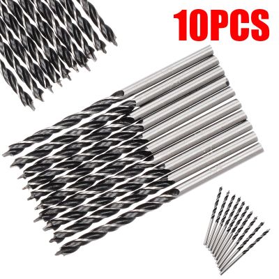 HH-DDPJ10pcs 3mm Diameter Twist Drill Bit Wood Drill Bits With Center Point For Woodworking Hand Drilling Tool