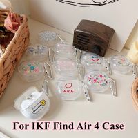 READY STOCK!  For IKF Find Air 4 Case Niche pink tulips for IKF Find Air 4 Casing Soft Earphone Case Cover