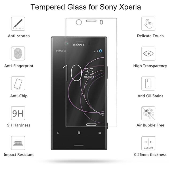 จอกระจกโปร่งแสงสำหรับ-sony-xperia-xz-xzs-xz2-xz3นิรภัยพรีเมี่ยม-ใหม่-xz1กระชับบน-l1-l-l2