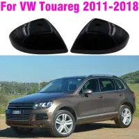 Cubierta De Espejo Retrovisor Side De Coche, Accesorio Negro De Reemplazo Para VW Touareg II MK2 7P 2011-2018ผ้าคลุม/