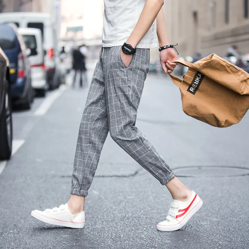 checkered chinos mens