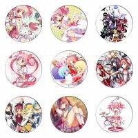 Puella Magi Madoka Magica Cosplay Badges Kaname Madoka Brooch Icon Akemi Homura Collection Breastpin for Backpacks Clothing Fashion Brooches Pins