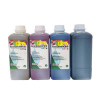 หมึกพิมพ์  น้ำหมึกสี สำหรับ เครื่องพิมพ์ 1 Years ECO Solvent Ink Epson DX4 / DX5 / DX6 / DX7/DX10/DX11 Series (Epson Roland Mimaki Mutoh Twinjet)1L