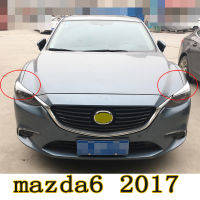 For Mazda 6 Atenza 2016 2017 Body Kit ABS Headlight Eyebrow Decorative Cover Sticker Trim Exterior Headlamp Eyelid Auto Parts