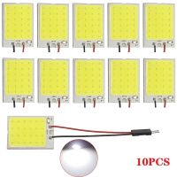 ☄ 4/10 PCS Car Interior Accessories 18/24/48 SMD T10 4W 12V COB Car Interior Panel LED Lights Lamp Bulb Car Dome Light Car Panel