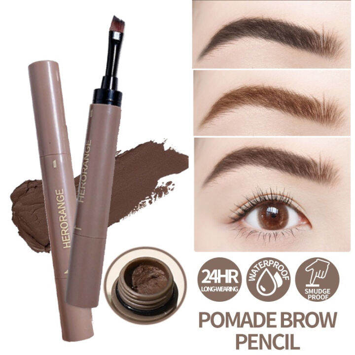 BEAUTYBIGBANG Colors Natural Smooth Eyebrow Gel Cream Pen Maquillaje Impermeable Delineador de ojos de larga duración Tinte de sombra de gusano de seda con cepillo para cejas waterproof mac BEAUTYBIGBANG Colors Natural Smooth Eyebrow Gel Cream Pen Maquillaje Impermeable Delineador de ojos de larga duración Tinte de sombra de gusano de seda con cepillo para cejas