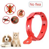 ZZOOI Anti-Flea Collar Cats And Dogs Tick Collars Comfortable And Safe Anti-Mosquito Repellent Collar Silicone Pet Summer Supplies