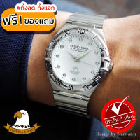 AMERICA EAGLE Watch นาฬิกาข้อมือผู้หญิง สายสแตนเลส รุ่น AE1064G - Silver/White