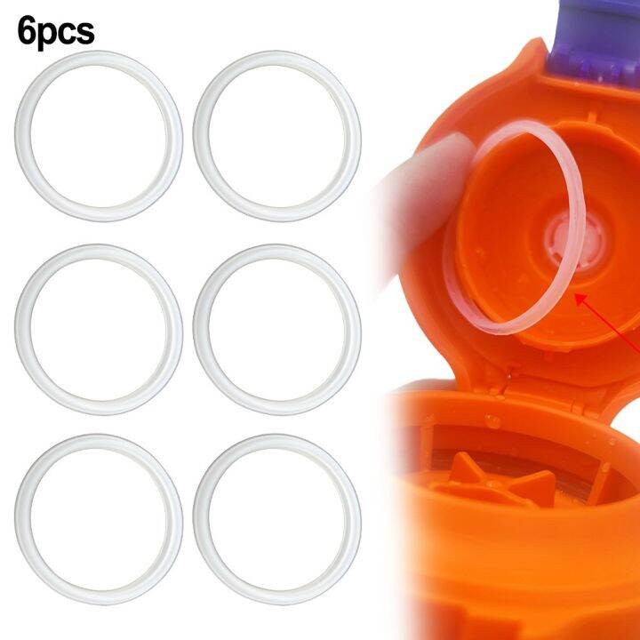 6PCS Silicone Sealing Ring Gasket Replacement Heat Resistant Water Cup