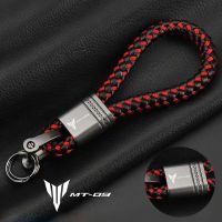 For Yamaha MT-09 FZ 2021 2020 2019 2018 Accessories Custom LOGO Motorcycle Braided Rope Keyring Metal Keychain