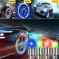 Carro Roda Pneu LED Light  Equipamento colorido  Válvula Lâmpada  Air Valve Stem Caps  Capa Acessórios  bicicleta  bicicleta  motocicleta  2 pcs