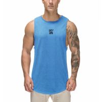 2023 Workout Muscle Gym Casual Fitness Fashion Sleeveless Brand Clothing Summer Mesh Breathable Quick Dry Cool Feeling Tank Tops