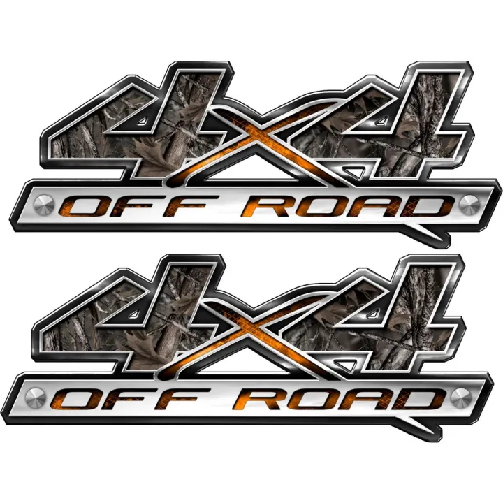 2x 4x4 Off Road Truck Camouflage Camo Truck Bed Decals Stickers ...