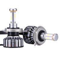 2Pcs V18 4 Face 8000Lm Csp Car Headlight 60W / 360 Degree No Dead Angle Lighting Lamp 3 Kinds Of Lights Can Be Replaced H4