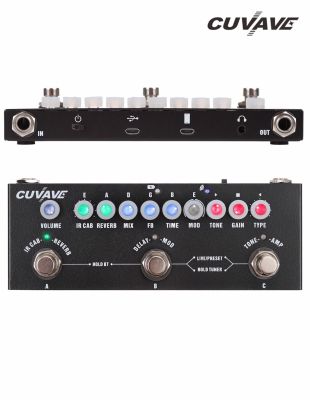 Cuvave Cube Baby เอฟเฟคกีตาร์ มัลติเอฟเฟค 5 เสียง มีแบตในตัว ต่ออัดมือถือได้ ต่อคอมได้ เชื่อมต่อบลูทูธได้ ( Mini Guitar Effects Pedal )