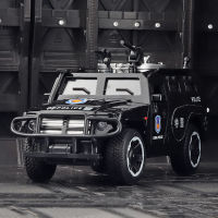 1:32 Knights Clothes A Special War Police Car Model Alloy Light Music Pull Back Door Opening Alloy Car Model Toy Car