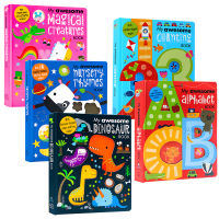 My scream alphabet book number book counting dinosaur nursery rhyme magic animals English original childrens Enlightenment creative special-shaped cardboard book