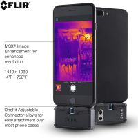 FLIR ONE PRO LT กล้องถ่ายภาพความร้อนอินฟราเรดสำหรับซ่อม iPhone PCB การตรวจจับความผิดพลาดการถ่ายภาพกล้องความร้อนสำหรับ Android และ IOS